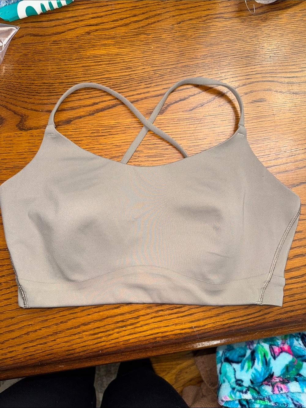 CALIA by Carrie Underwood Taupe Crossback Sports Bra
